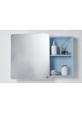 Světle modrá lakovaná koupelnová zrcadlová skříňka Tom Tailor Color Bath 58 x 80 cm