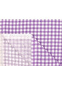 Mirtex Plátno DOMESTIK 145/21375-4 KÁRO fialové kostky 7mm / METRÁŽ NA MÍRU