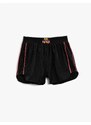 Koton Mini Shorts with Stripe Detail Elastic Waist.