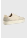 Kožené sneakers boty Tommy Hilfiger Premium Cupsole Sustainable Lea béžová barva