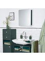 Tmavě zelená lakovaná koupelnová zrcadlová skříňka Tom Tailor Color Bath 58 x 50 cm