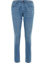 Trendyol Light Blue Stretchy Fabric Rake Destroyed Slim Fit Jeans Denim Trousers