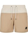 Pánské koupací kraťasy Urban Classics Block Swim Shorts - unionbeige/softseagrass