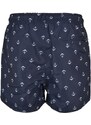 URBAN CLASSICS Boys Pattern Swim Shorts - anchor/navy