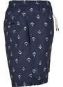 URBAN CLASSICS Boys Pattern Swim Shorts - anchor/navy