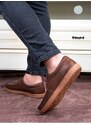 Ducavelli Jazzy Genuine Leather Men's Casual Shoes Brown