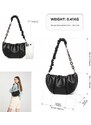 Miss Lulu Kabelka Pochette Black