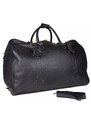 KATANA Luxusní kožená cestovní taška Celine Černá