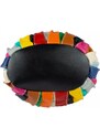 GIOSTRA Italská kožená kabelka Elisa Multicolor Černá