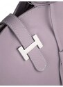 GIOSTRA Italská kožená kabelka Angela Světle růžová