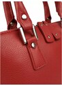 GIOSTRA Italská kožená kabelka Arianna Medium Červená