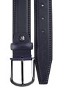 PIERRE CARDIN Pánský kožený pásek PC 9007 Tmavě modrá 105 cm