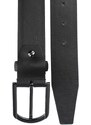 PIERRE CARDIN Pánský kožený pásek PC 9007 Černá 100 cm