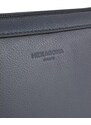 HEXAGONA Francouzská kožená kabelka Renee Tmavě modrá