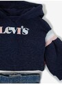 Levi's Modrý holčičí set džínů a mikiny s kapucí Levi's - Holky