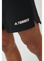 Sportovní šortky adidas TERREX Trail pánské, černá barva