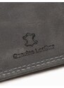 Ombre Clothing Moderní černá kožená peněženka A092