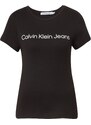 Calvin Klein Jeans Tričko černá / bílá