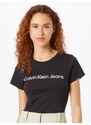 Calvin Klein Jeans Tričko černá / bílá