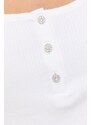Tričko s dlouhým rukávem Guess KARLEE bílá barva, W2YP46 KBCO2