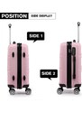 KONO Cestovní kufr - Ariel, cestovní, střední, růžový