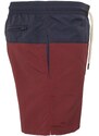 Pánské koupací kraťasy Urban Classics Block Swim Shorts - nvy/burgundy