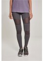 URBAN CLASSICS Ladies Tech Mesh Leggings - dark grey