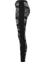 URBAN CLASSICS Ladies Camo Stripe Leggings - darkcamo/blk