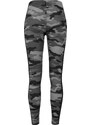 URBAN CLASSICS Ladies Camo Stripe Leggings - darkcamo/blk