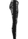 URBAN CLASSICS Ladies Camo Stripe Leggings - darkcamo/blk