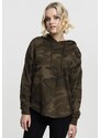 URBAN CLASSICS Ladies Oversized Camo Hoody - olive camo