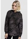 URBAN CLASSICS Ladies Oversized Camo Hoody - dark camo