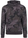 URBAN CLASSICS High Neck Camo Hoody - dark camo