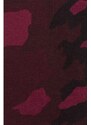 URBAN CLASSICS High Neck Camo Hoody - burgundy camo