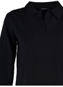 Trendyol Black Regular/Regular Fit Polo Collar, Thin, Knitted Tracksuit Set