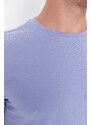 Trendyol Lilac Basic Regular Fit Crew Neck Tričko s krátkým rukávem