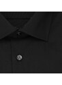 Pánská černá non iron košile s kontrastem Regular fit Seidensticker