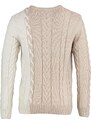 Trendyol Beige Men's Slim Fit Crew Neck Hair Knit Sweater