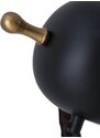 Černá kovová stojací lampa Somcasa Nacia 164 cm