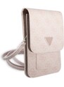 Univerzální pouzdro / taška s kapsou na mobil - Guess, 4G Triangle Logo Bag Pink