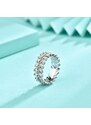 Royal Fashion stříbrný rhodiovaný prsten Třpytivé lístky HA-GR51-SILVER
