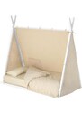Bílá buková dětská postel Kave Home Maralis 70 x 140 cm