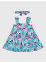 GAP Baby květované šaty s čelenkou - Holky