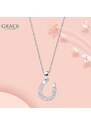 GRACE Silver Jewellery Stříbrný náhrdelník PODKOVA pro štěstí - stříbro 925/1000