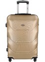 Skořepinový cestovní kufr zlatě béžový - RGL Hairon L zlatá