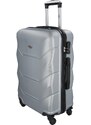 RGL Cestovní plastový kufr Sonrado vel. L, stříbrná