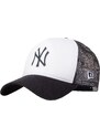 NEW ERA TEAM BLOCK NEW YORK YANKEES MLB TRUCKER CAP Bílá