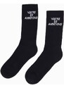 Buďchlap Černé pánské ponožky s nápisem U152