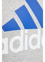 Mikina adidas pánská, šedá barva, melanžová