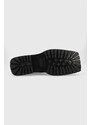 Kožené boty Trussardi Zephyr Ankle pánské, černá barva